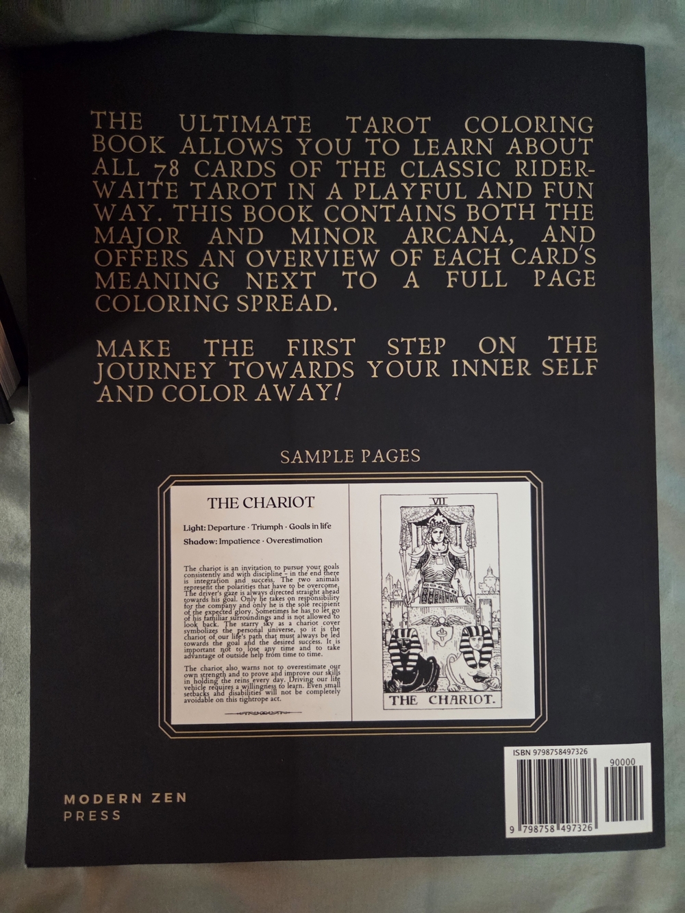 Tarot & Tequila Book and The Ultimate Tarot Coloring Book - Black & Gold Accents - Picture 7 of 9